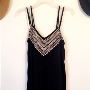 American Eagle • embroidered shift mini dress